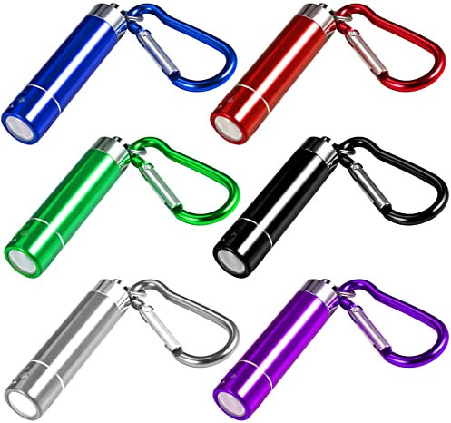 GOLDGE 14Pcs LED Schlüsselanhänger Taschenlampe Mini Taschenlampe für Outdoor Camping Radfahren (Zufällige Farbe)