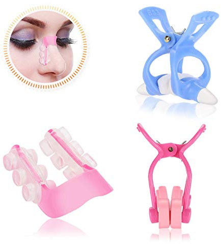 Nose Shaper Clip für nase verkleinern, 3Pcs Silikon Nasenheber Nasenkorrekturclips, Glätteisen Nasenschiene für eine gerade nase, nasen gerade macher Face Beauty Tool Set - Sicher und effektiv