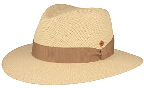 Mayser Original Panamahatt | halmhatt | Sommarhatt av Ecuador – handflätad, UV-skydd 30 BZW 80, vattenavvisande, brottskydd