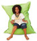 SMOOTHY Original Cotton Junior Indoor XL Sitzsack 250L Riesensitzsack Sitzkissen Sessel aus Baumwolle; Perfekt für Kinder (140 x 110 cm, Amazonas-Grün)
