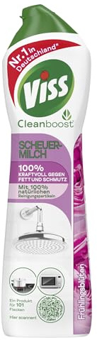 Viss Scheuermilch Frühlingsblüten effektives Reinigungsmittel mit 100% natürlichen Reinigungspartikeln 500 ml 1 Stück