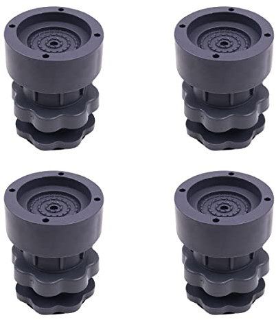 WANGCL Lot de 4 tapis anti-vibrations réglables universels en caoutchouc pour machine à laver, sèche-linge, réfrigérateurs