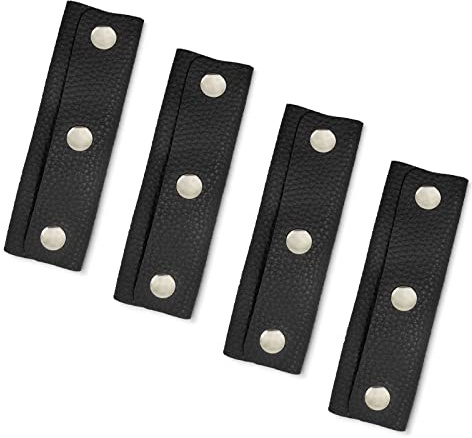 Modixun Lot de 4 housses de protection en cuir pour poignées de sac à main, protecteurs de poignées de sac à main et portefeuille, housses de poignées de sac, housses de poignées de bagages