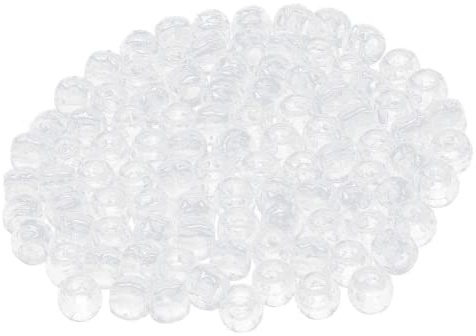 DADOCOS Perles de Tressage de Cheveux de luxe 200 pièces, Perles Transparent originale pour salon de coiffure, Diy Extensions de cheveux, Bracelet
