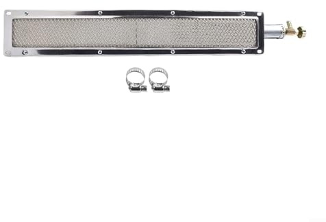 Barbacoas Barbacoas Barbacoa Parrilla de gas quemador lateral infrarrojo Calentador de cerámica Placa de aluminio Quemador infrarrojo con boquilla (53 x 9,5 cm)