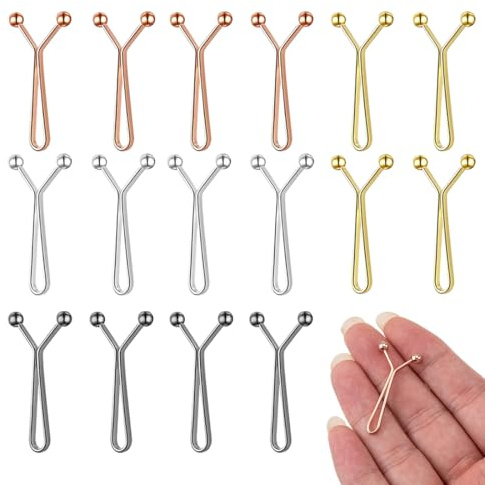 JRYXDS Juegos De 12 Tensores De Cintura Para Pantalones Vaqueros,Broches Ajustadores Para Cintura De Pantalón, Clips Para Reducir Talla De Jeans Y Faldas, Botones Desmontables Necesarios Para Pantalon
