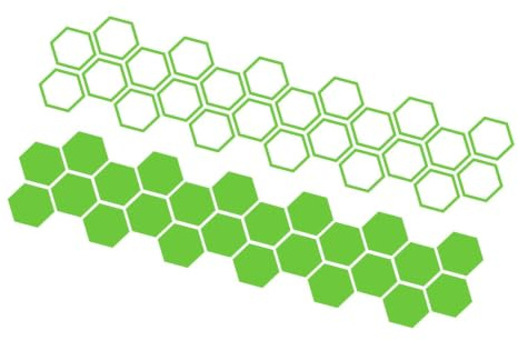 Bil Honeycomb Bildekal, Honeycomb Bil Stickers Vattentäta bilkroppsdekaler, | Bilfönsterklistermärken för Cool Window Door Bumper Stickers, Fönster Automotive Dekaler, Sexkantiga Ho
