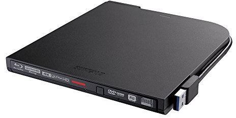 Buffalo UHD BD Tragbares Blu-ray-Laufwerk, schwarz, BRUHD-PU3-BK