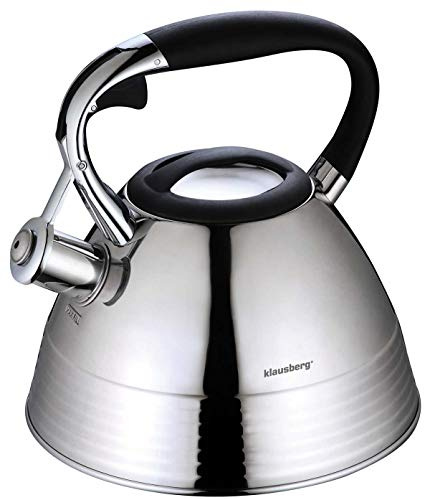 KLausberg Wasserkessel KB-7397 3L Induktion Pfeifkessel Flötenkessel