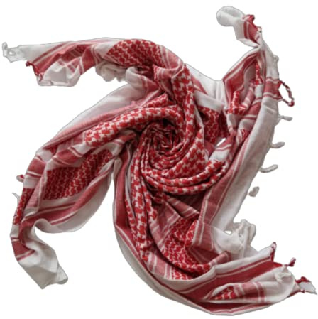 MILSPEC SURPLUS Shemagh Scarf Cotton Arab Head Cover Desert Palestinian Keffiyeh Tactical Army Winter Wrap Hand Made
