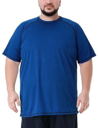 Herren große größen Übergröße Schwimmshirt Rash Guard Männer Schutz Beach T-Shirt Shortsleeve