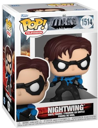 Funko POP! TV: Titans - Nightwing - DC Titans - Collectable Vinyl Figure - Gift Idea - Official Merchandise - Toys for Kids & Adults - TV Fans - Model Figure for Collectors and Display