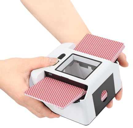 Mélangeur de Cartes Automatique, Rechargeable 2000mAh, Mode Auto et Manuel