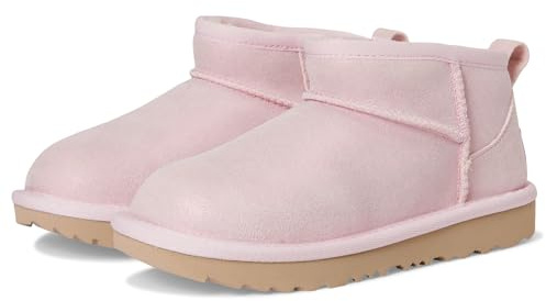 UGG Girl's T Classic Ultra Mini Dazzle Fashion Boot, Ribbon Candy, 7 Toddler