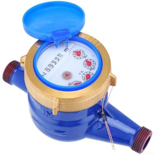 Compteur d'eau de robinet de type sec, compteur d'eau numérique avec filtre intégré, mesure 4 pointeurs de haute précision pour utilisation dans le jardin et la maison