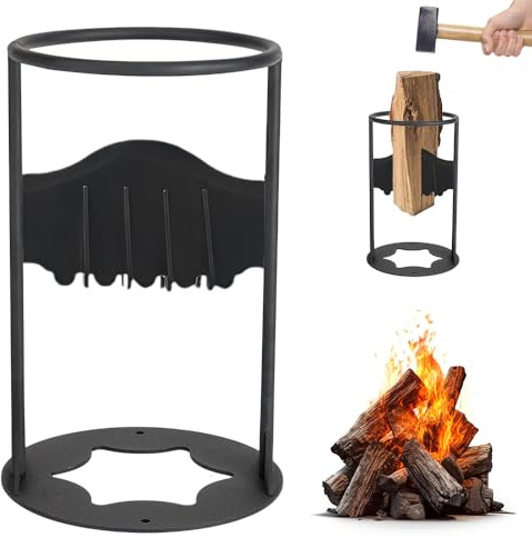 Spaccalegna Manuale, Afenau Spaccalegna in Acciaio al Carbonio, Portatile Spaccalegna Manuale, Spacca Legna per la casa e le attività all'aperto (2,1 kg)