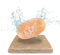 HomeHacker Portasapone moderno Travertino in vera pietra naturale – con piedini antiscivolo – anche come sottobicchiere in vetro o per decorazioni, piante, raclette – 10 x 10 cm
