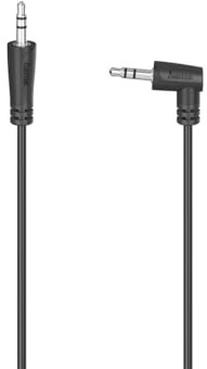 Hama Audiokabel, Stecker (3,5 mm, 90°), 3,5 mm Klinkenstecker, Stereo, 1,5 m