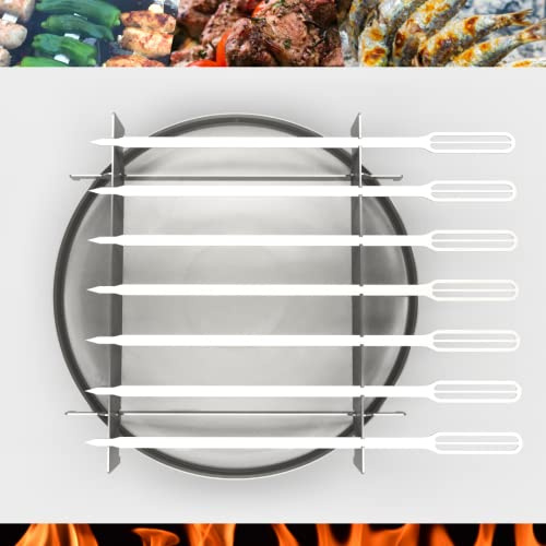 Terma Zubehör Schaschlik Grillspieß für Feuerschale Ø 53-59cm Edelstahl Made in Germany, Grill-Spieß für Feuerschale, feuerschale Zubehör