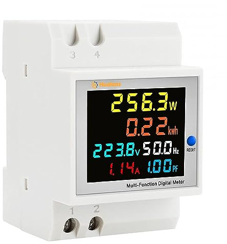 Contatore energia elettrica,6 in 1 Digitale,AC40-300V 100A Amperometro Voltmetro Misuratore di Elettricità