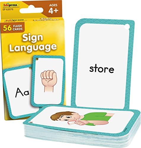 Teacher Created Resources Sign Language Flash Cards (EP62076), White