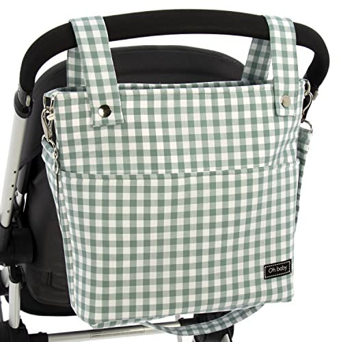 Rosy Fuentes Talega para silla de Paseo - Bolso para Silla de Paseo - Limpieza Sencilla 0-verde