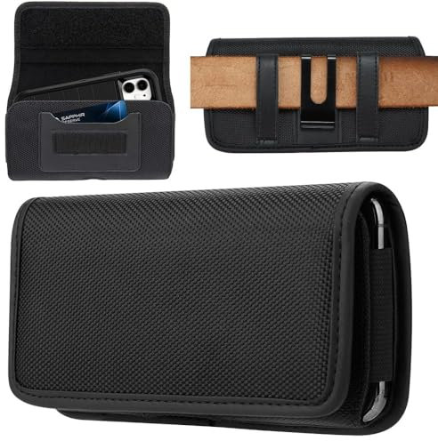 Handytasche für Samsung E1272 E1050 B2710 C3350 S5611 B2100 GT-C3520 E1150 E1200i E1190 Keystone 2 SGH-M110 B550H Xcover 550 für iCreation C30 C20 Gürtelclip Hülle,Leder Tasche Gürteltasche Case