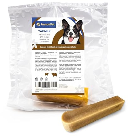 AnnonPet® Latte di Yak dall’Himalaya per Cani - Snack Naturale e Duraturo - 100% Naturale, Inodore e ricco di Proteine - Rafforza l'igiene Orale - Masticativi per cani.