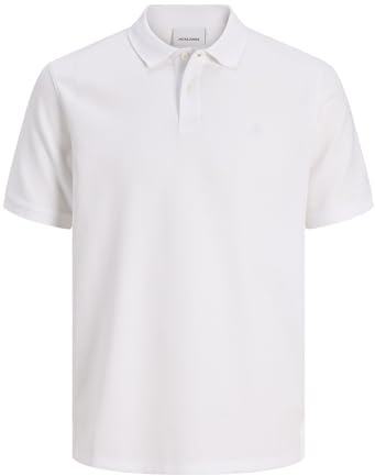 JACK & JONES Jjeaustin Polo Ss Noos, Vit, 3XL