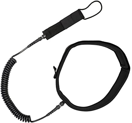 Homyl Surfboard Leash Surfing Waist Rope Correa Ajustable para Tabla de Surf Cinturón Elástico de PVC Cuerda Protectora Adecuada para Entrenamiento Surf Pad