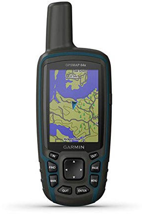 Garmin GPSMAP 64x, Handheld GPS, Preloaded with TopoActive Maps, Black/Navy