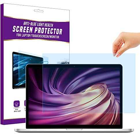 AiMok Rimovibile Filtro Anti Luce Blu Premium per 15.6 Laptop, Protezione per gli occhi I Blocco della luce blu I Antiriflesso Proteggi Schermo per Laptop PC (15.6 Pollici 16:9)