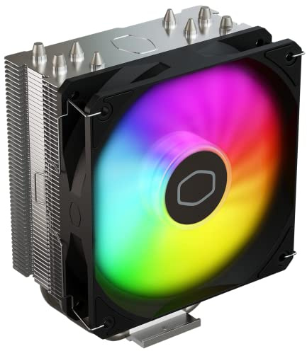 Cooler Master Hyper 212 Spectrum V3 ARGB CPU Air Cooler – 4 Copper Heat Pipes, 120mm High Performance PWM Fan, Low Noise & Easy Installation, AMD AM5/AM4 & Intel LGA 1851/1700/1200
