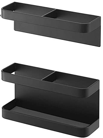 HAOHIZE Paragüero para pasillo, caja de almacenamiento de paraguas, soporte para paraguas, soporte para sombrilla, soporte para paraguas montado en la pared interior, soporte para paraguas sin (negro)