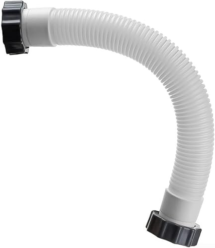 Tubo per piscina per pompa filtro sabbia Intex, lunghezza 40,6 cm, diametro 3,8 cm, tubo di ricambio per pompa filtro sabbia della piscina, ricambio 11388 11535 (1 confezione)