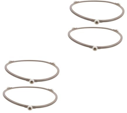 Cabilock 4pcs Microwave Dish Support Ring Rotating Stand Rings Easy to Replace for Microwave Oven