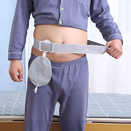 GHzzY Type de Ceinture Poche pour stomie urinaire - Ceinture orthopédique pour Reliure Abdominale avec Sacs pour stomie - Sac d'urine côté Taille pour colostomie et vessie Pleine Coupe