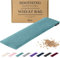 Coussin Chauffant Micro Ondes - Grande Poche Chauffante Micro Onde - Sac Polaire Douce rempli de Blé et de Lavande pour Soulagement Douleur, Douleur Cou, Épaules et dos - Réutilisable - Vert Bleu