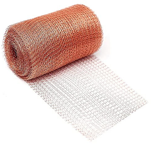 HIFROM Ruban de cuivre contre les escargots, filet en cuivre, clôture d'escargots, tresse protection des plantes, pour arbres fruitiers, laine le jardin, escargots et graines (12,7 cm x 3 m)