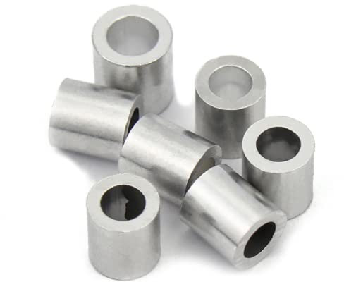 Manchon Rond En Aluminium, Serrure À Câble Métallique, Collet En Aluminium À Un Trou,Boucle En Aluminium Clip En Aluminium Pour Câble Métallique, Dimensions,1 Mm * 100 Pièces