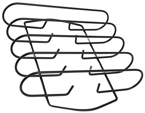 Mumusuki Le Support de Rôtissage en Fer pour Fumer et Griller Peut Contenir jusqu'à 4 Côtes pour Les Accessoires de Barbecue en Plein air.