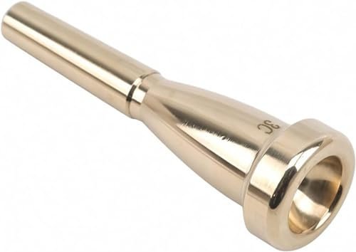 OULLWLZL Professionelles Trompetenmundstück 3c/5c/7c Größe for Anfänger musikalische Trompetenzubehör oder Fingerübungen 2024,5 C,Gold