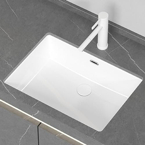 HPTHLY Bathroom Vessel Sink Modern Simple Washbasin Undercounter Wash Basin Easy To Install Scratch Resistant Sink For Small Apartment Home Hotel Restaurant RV Kitchen Powder Rooms
