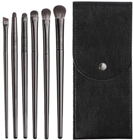 NXPUXP 6 Pcs Pennelli Per Occhi,Pennelli Per Trucco Occhi Professionali,Pennelli Make Up Set,Pennelli Per Il Trucco Degli Occhi,Idee Regalo Per Set Di Pennelli Per Il Trucco