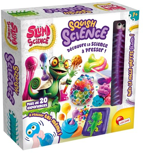 Lisciani SLUMI Science – Kit de experiencias científicas para niños Desde 6 años – Kit científico sensorial DIY – Fabricación de Juguete Squishy – Actividad química