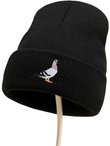 Duvhatt, duvgåva, mössa med broderad duva, en storlek passar de flesta