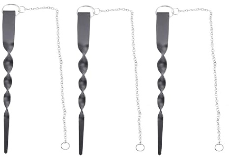 Regnkedja, 3 Mm, 3 Regnkedjors Förankringsstång, Inklusive 17 Långa Kedjor Tillverkade Av Svart Pulverlackerad, Enkel Installation,