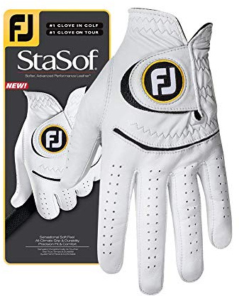 FootJoy Men's StaSof Prior Generation Golf Glove White X-Large, Worn on Left Hand