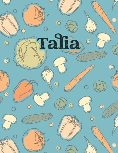 Talia: Weekly Menu Planner & Grocery ListMeal Planner Notebook With Grocery List Weekly