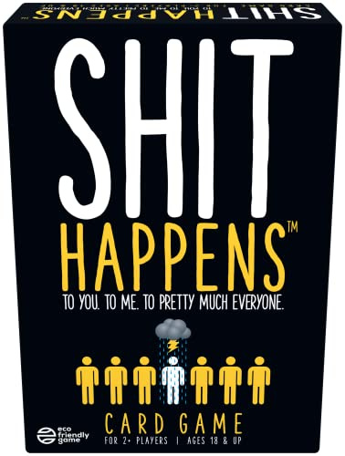 Shit Happens: Pouvez-Vous deviner où se Classe Chaque Situation sur l'indice de misère ? | Jeux à Boire pour Adultes | pour 2 Joueurs et Plus de 18 Ans